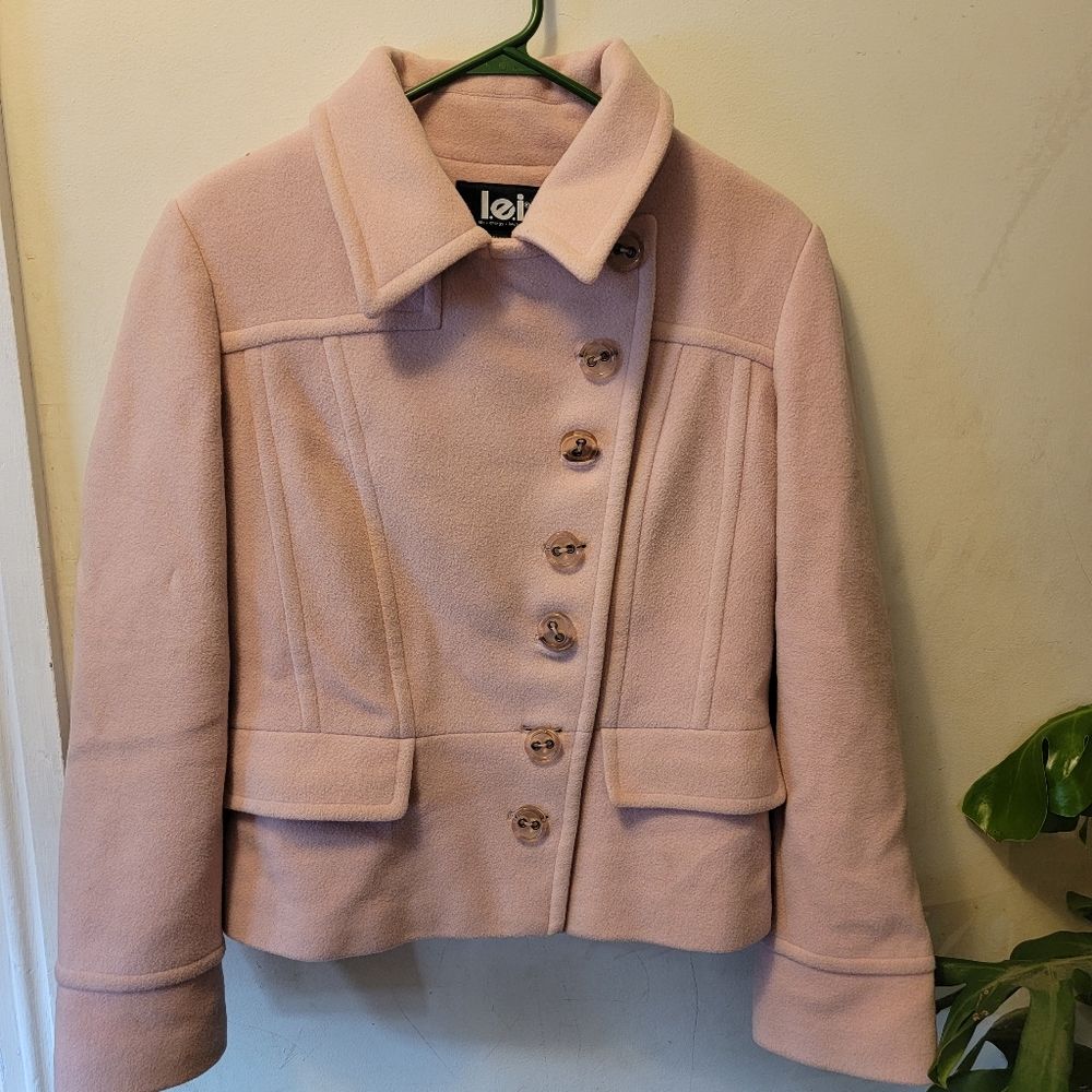L.E.I. Wool Pink Coat Size Medium